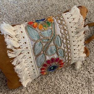 Boho clutch purse with strap